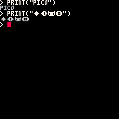 PRINT("PICO") i PICO-8